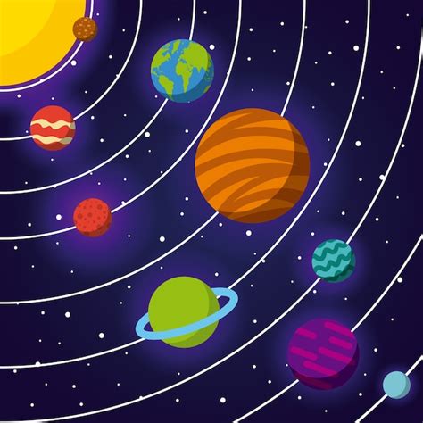 sistema solar dibujo